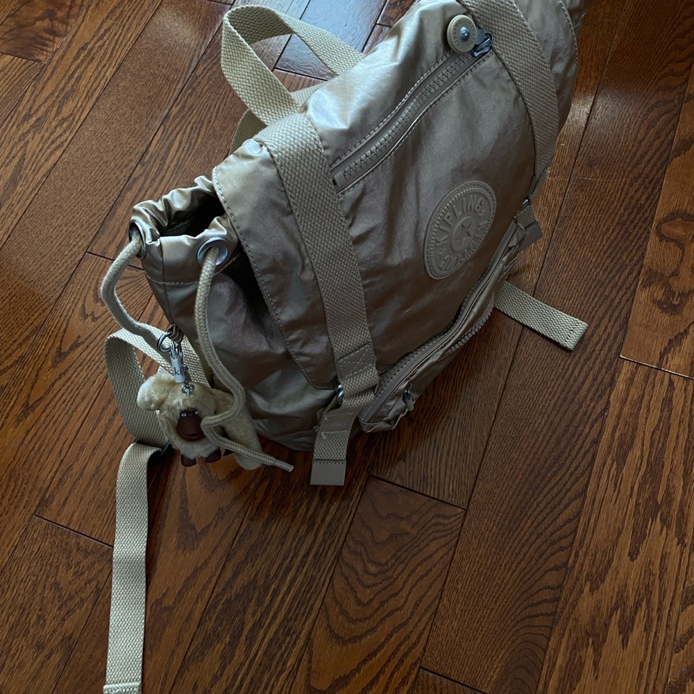 Kipling Gold Backpack with Durable Design - Picture 2 of 6